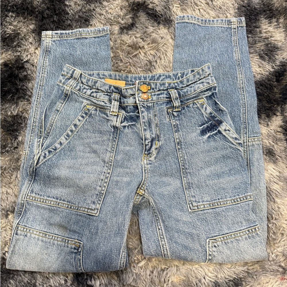 Blue denim Pilcro by Anthropologie jeans